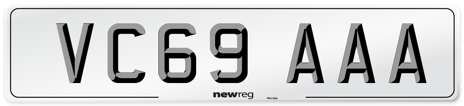 VC69 AAA Number Plate from New Reg